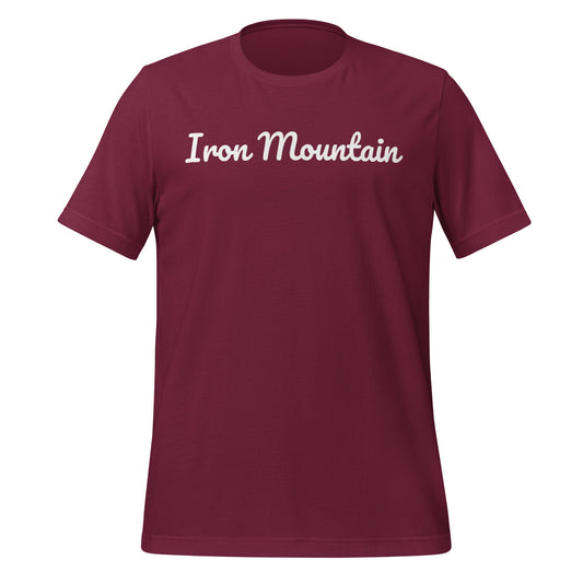 Iron Mountain, Michigan Unisex T-shirt - Solo Script Iron Mountain, Michigan Unisex T-shirt - Solo Script