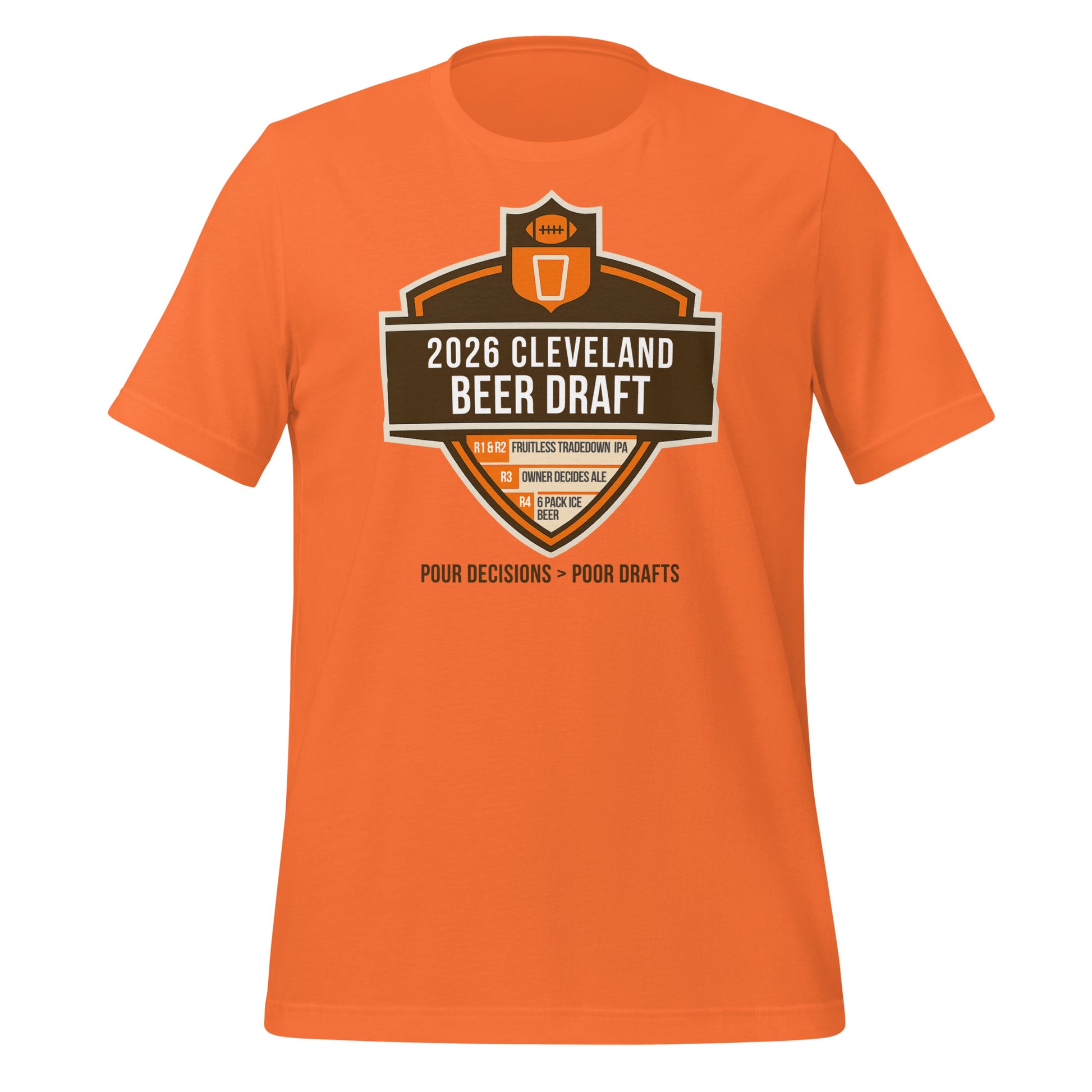 2026 Cleveland Football Beer Draft Short Sleeve Unisex t-shirt 2026 Cleveland Football Beer Draft Short Sleeve Unisex t-shirt