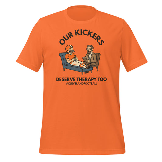 Cleveland Football Kicker Therapy Short Sleeve Unisex T-shirt Cleveland Football Kicker Therapy Short Sleeve Unisex T-shirt