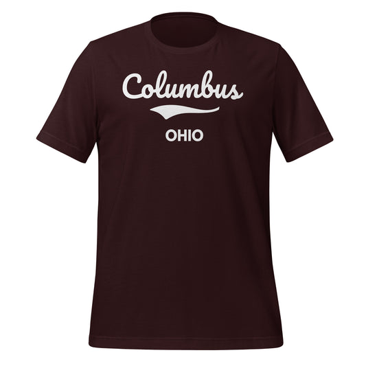 Columbus Ohio Script Short Sleeve Unisex T-Shirt Columbus Ohio Script Short Sleeve Unisex T-Shirt