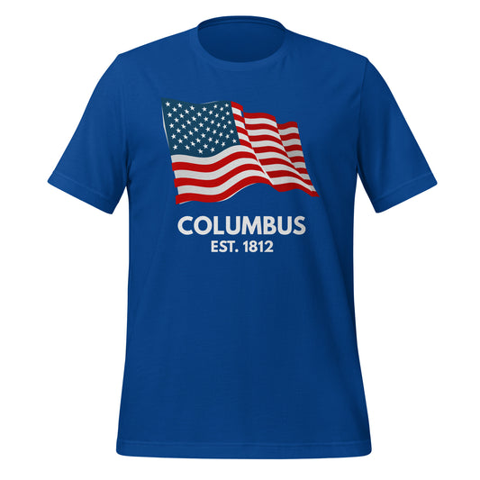 Columbus Ohio Fourth of July Short Sleeve Unisex T-Shirt Columbus Ohio Fourth of July Short Sleeve Unisex T-Shirt