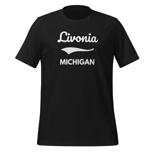 Livonia Michigan Script Short Sleeve Unisex T-Shirt Livonia Michigan Script Short Sleeve Unisex T-Shirt