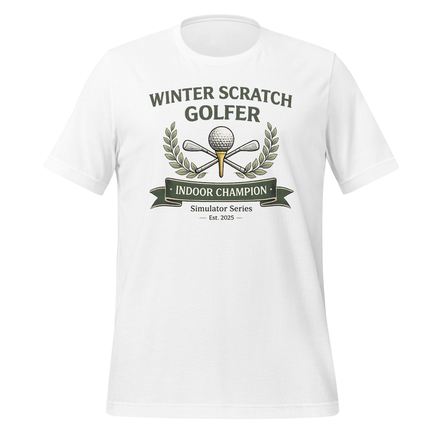 Winter Scratch Golfer Unisex T-shirt - Simulator Winter Scratch Golfer Unisex T-shirt - Simulator