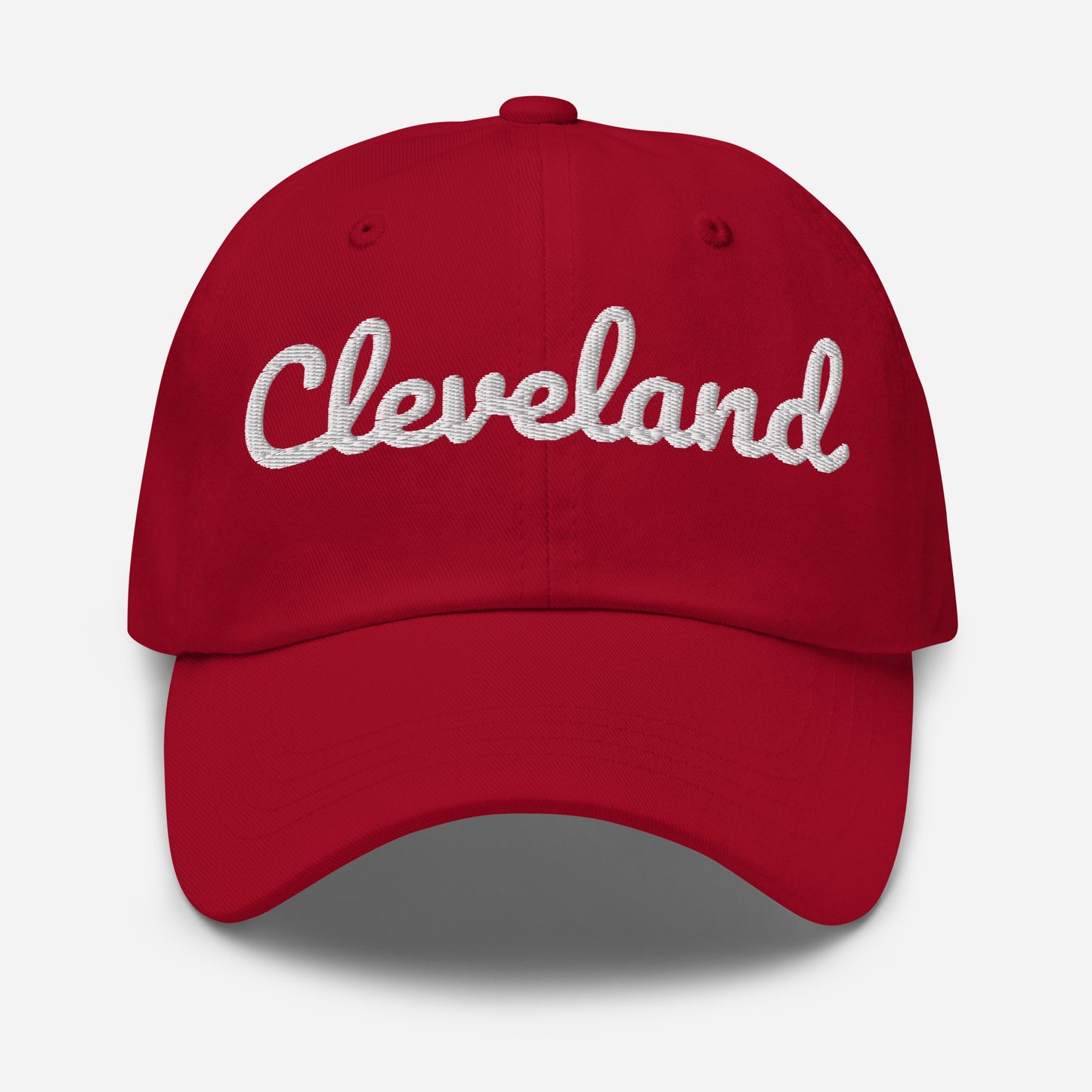 Cleveland Ohio Solo Script Adjustable Embroidered Dad hat