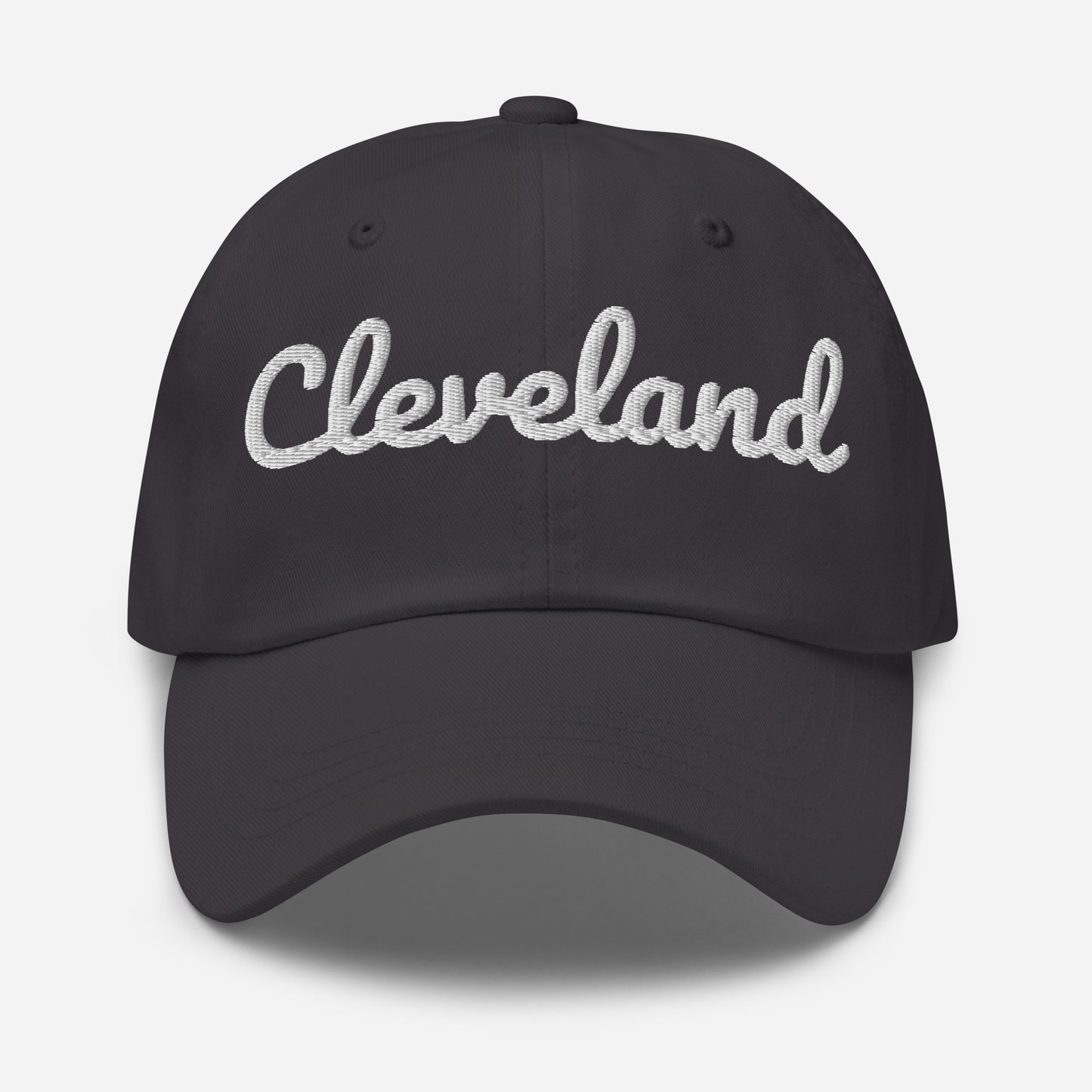 Cleveland Ohio Solo Script Adjustable Embroidered Dad hat