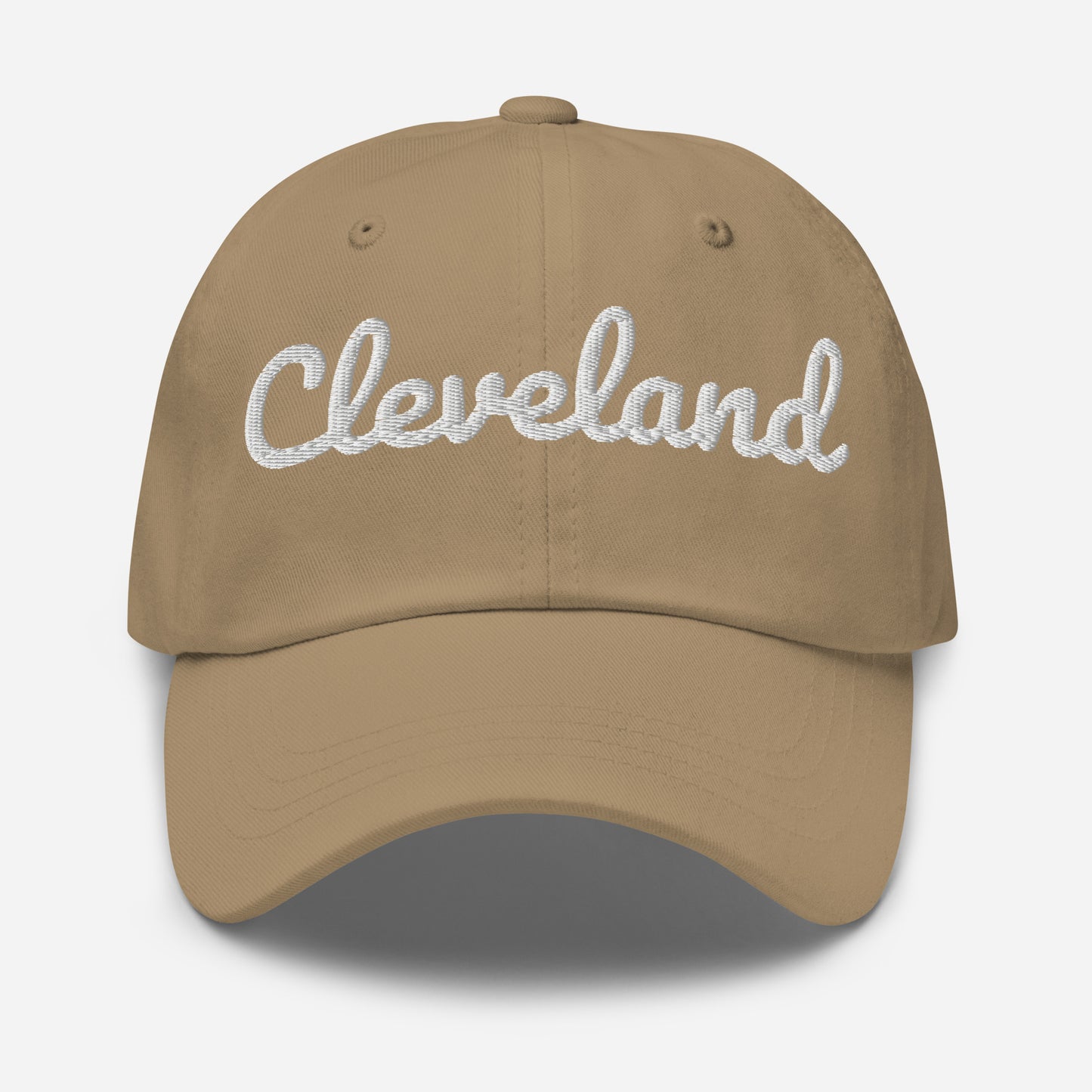 Cleveland Ohio Solo Script Adjustable Embroidered Dad hat