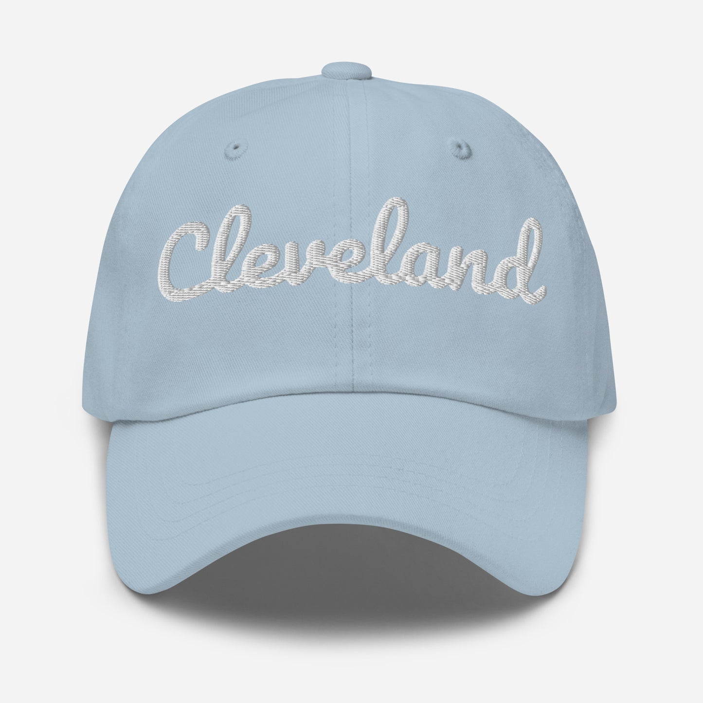 Cleveland Ohio Solo Script Adjustable Embroidered Dad hat
