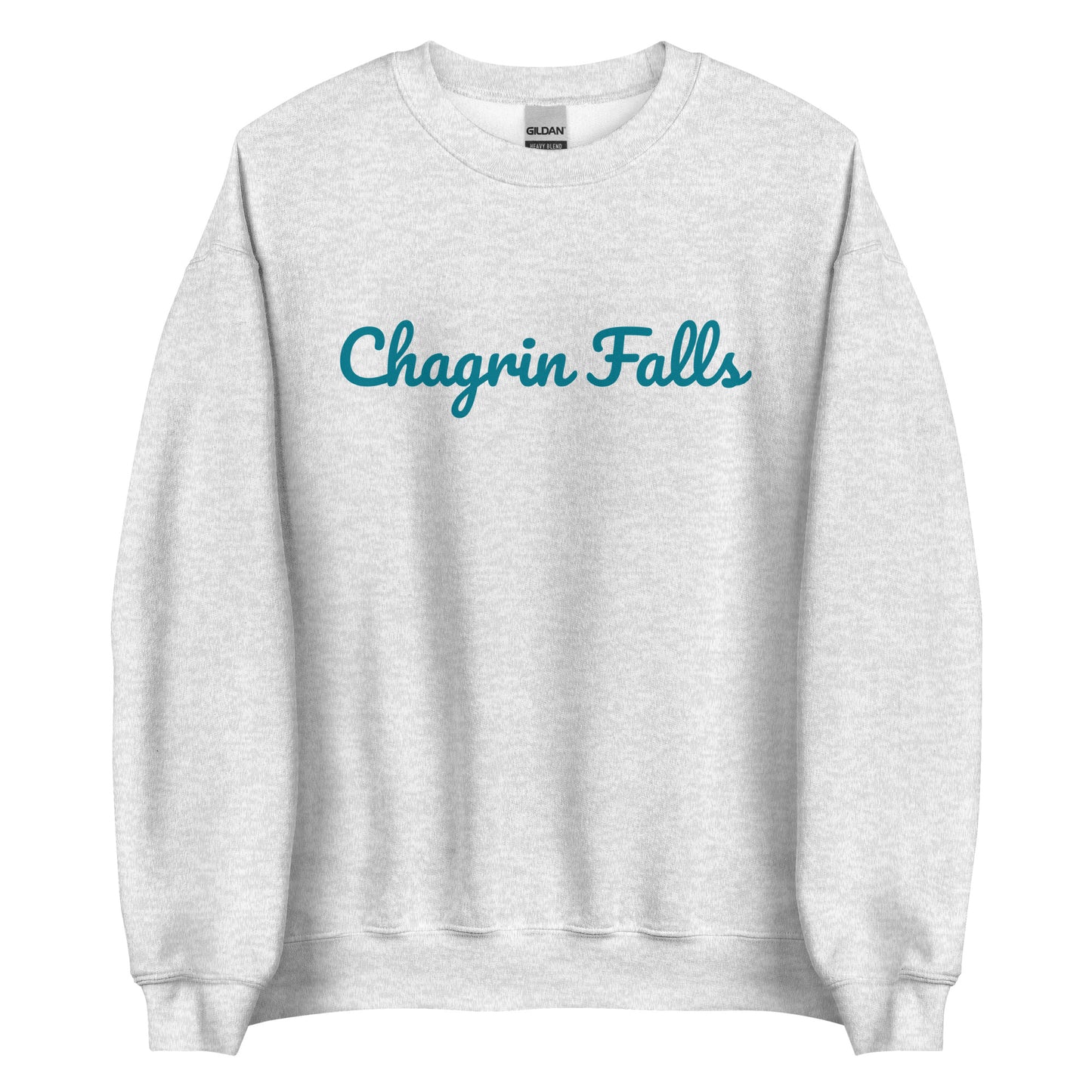 Chagrin Falls Teal Solo Script Unisex Sweatshirt