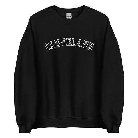 Cleveland Ohio Outline Crewneck Unisex Sweatshirt