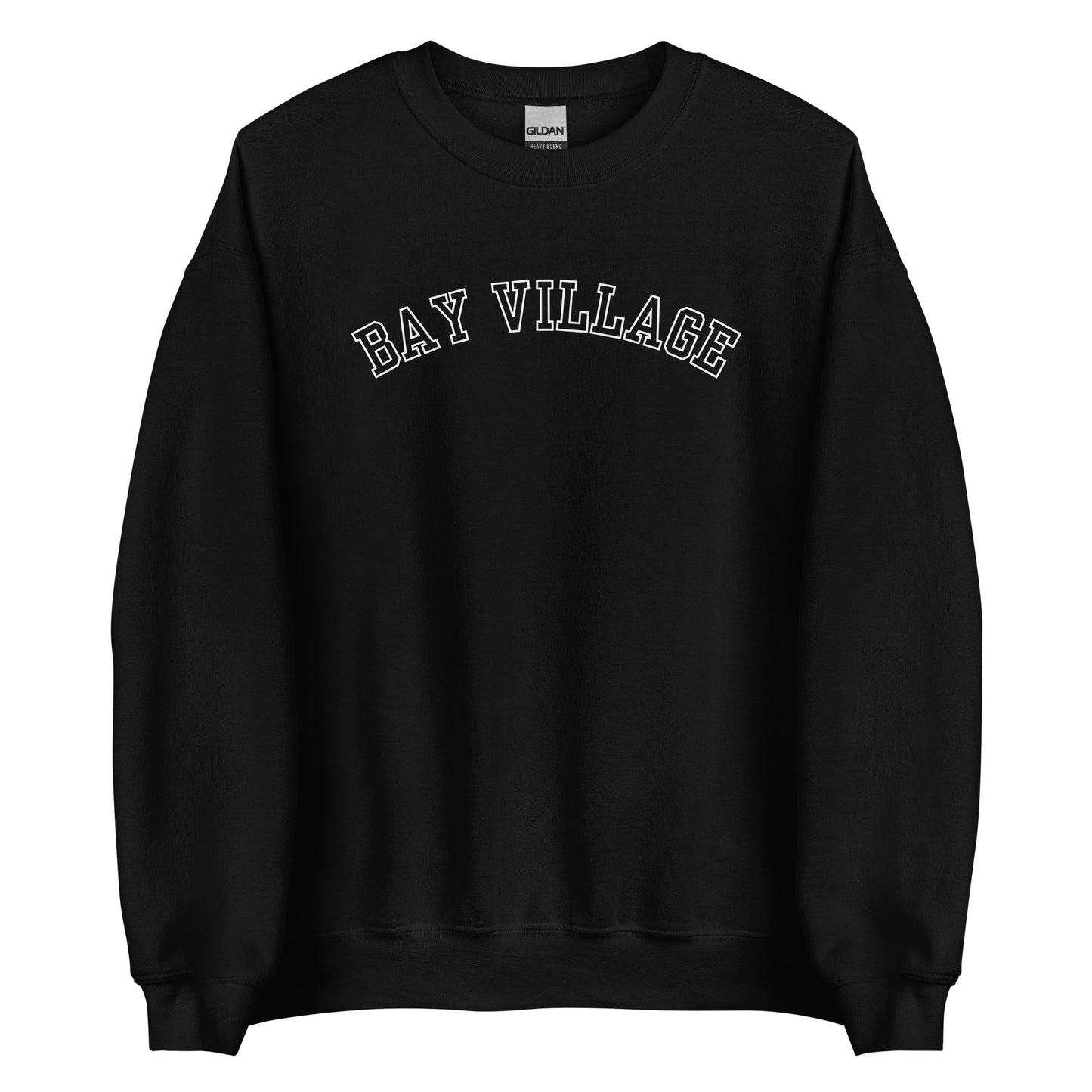 Bay Village, Ohio Block Outline Crewneck Sweatshirt