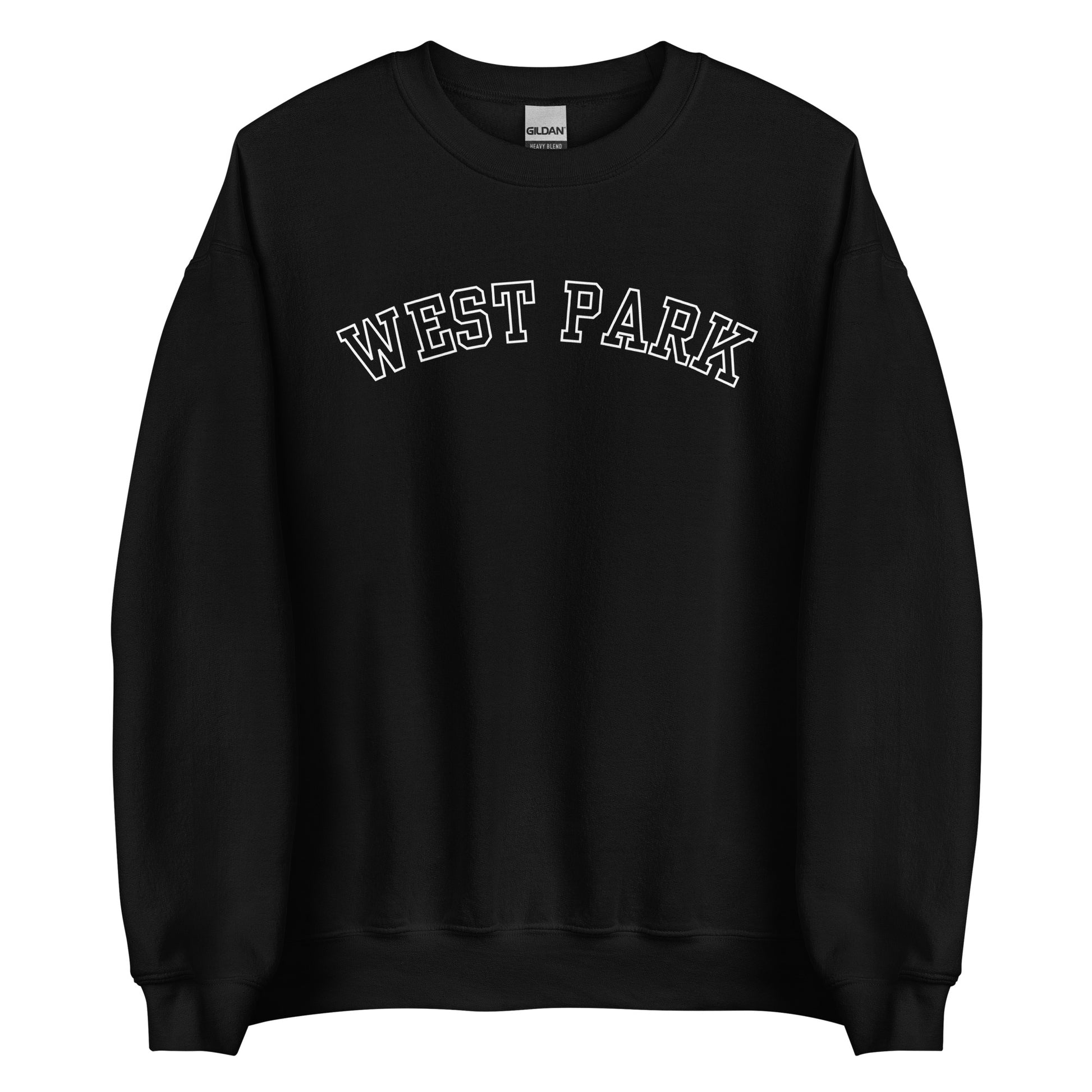 West Park Ohio Block Outline Crewneck Unisex Sweatshirt