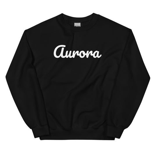 Aurora Ohio Solo Script Crewneck Unisex Sweatshirt