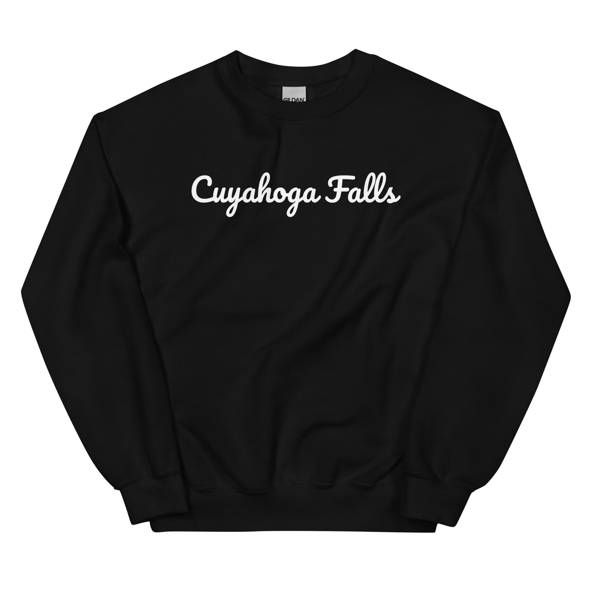 Cuyahoga Falls Ohio Solo Script Crewneck Unisex Sweatshirt