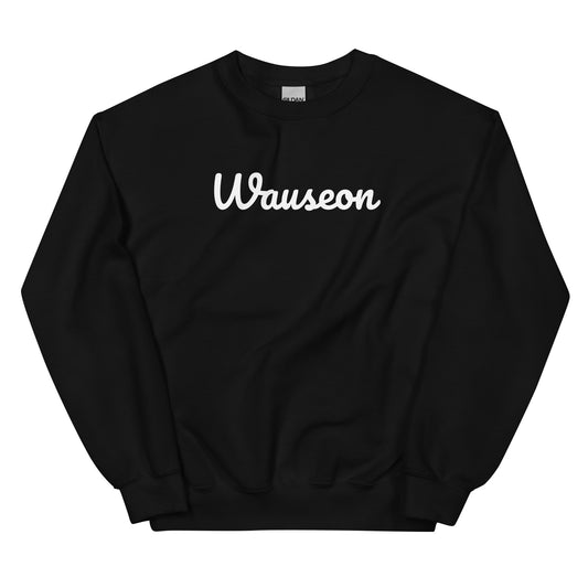 Wauseon Ohio Solo Script Crewneck Unisex Sweatshirt