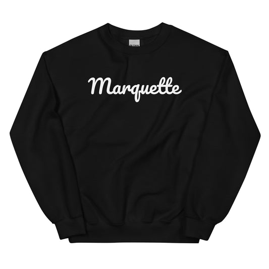 Marquette Michigan Solo Script Crewneck Unisex Sweatshirt