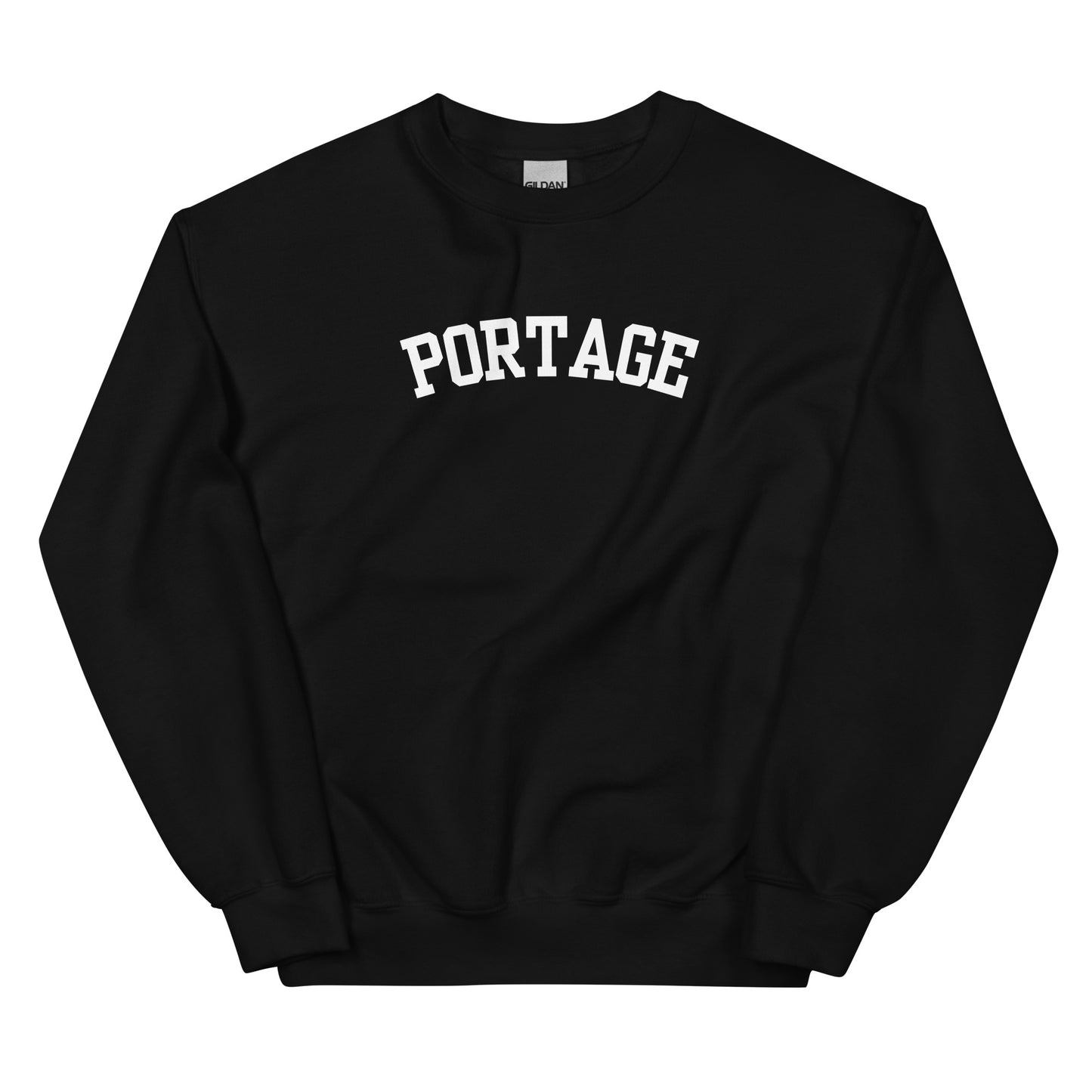 Portage Michigan Block Solo Crewneck Unisex Sweatshirt