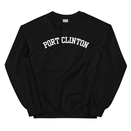 Port Clinton Ohio Block Solo Crewneck Unisex Sweatshirt