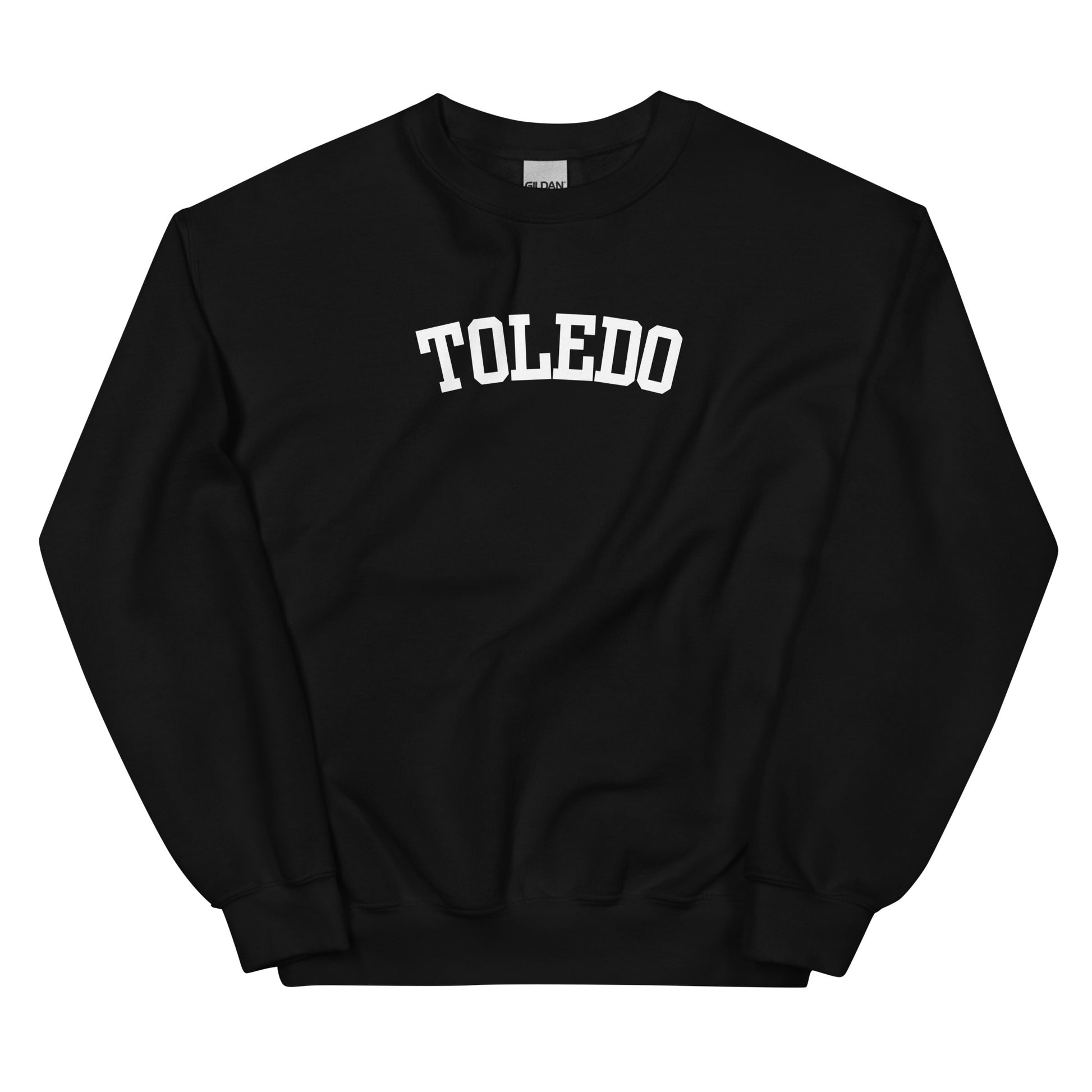 Toledo Ohio Block Solo Crewneck Unisex Sweatshirt