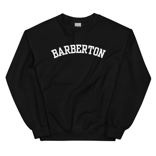 Barberton Ohio Block Solo Crewneck Unisex Sweatshirt