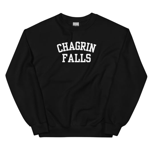 Chagrin Falls Ohio Block Solo Crewneck Unisex Sweatshirt