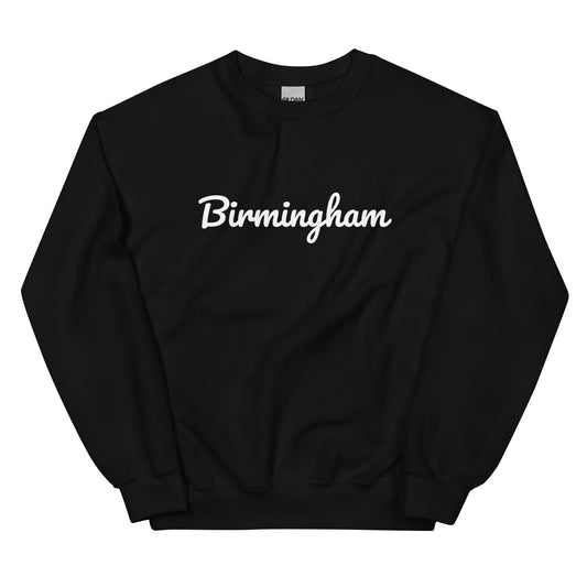 Birmingham Michigan Solo Script Crewneck Unisex Sweatshirt