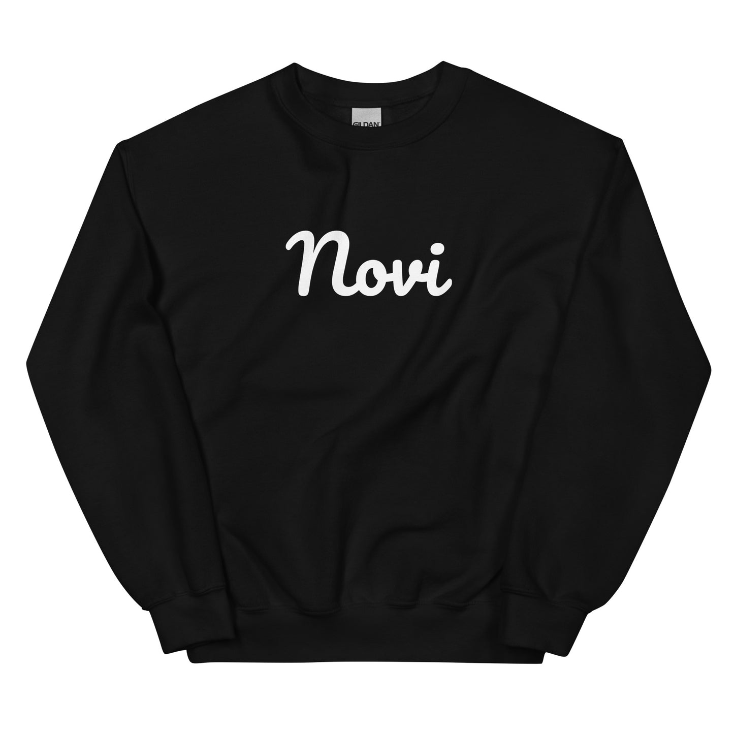 Novi, Michigan Solo Script Unisex Sweatshirt