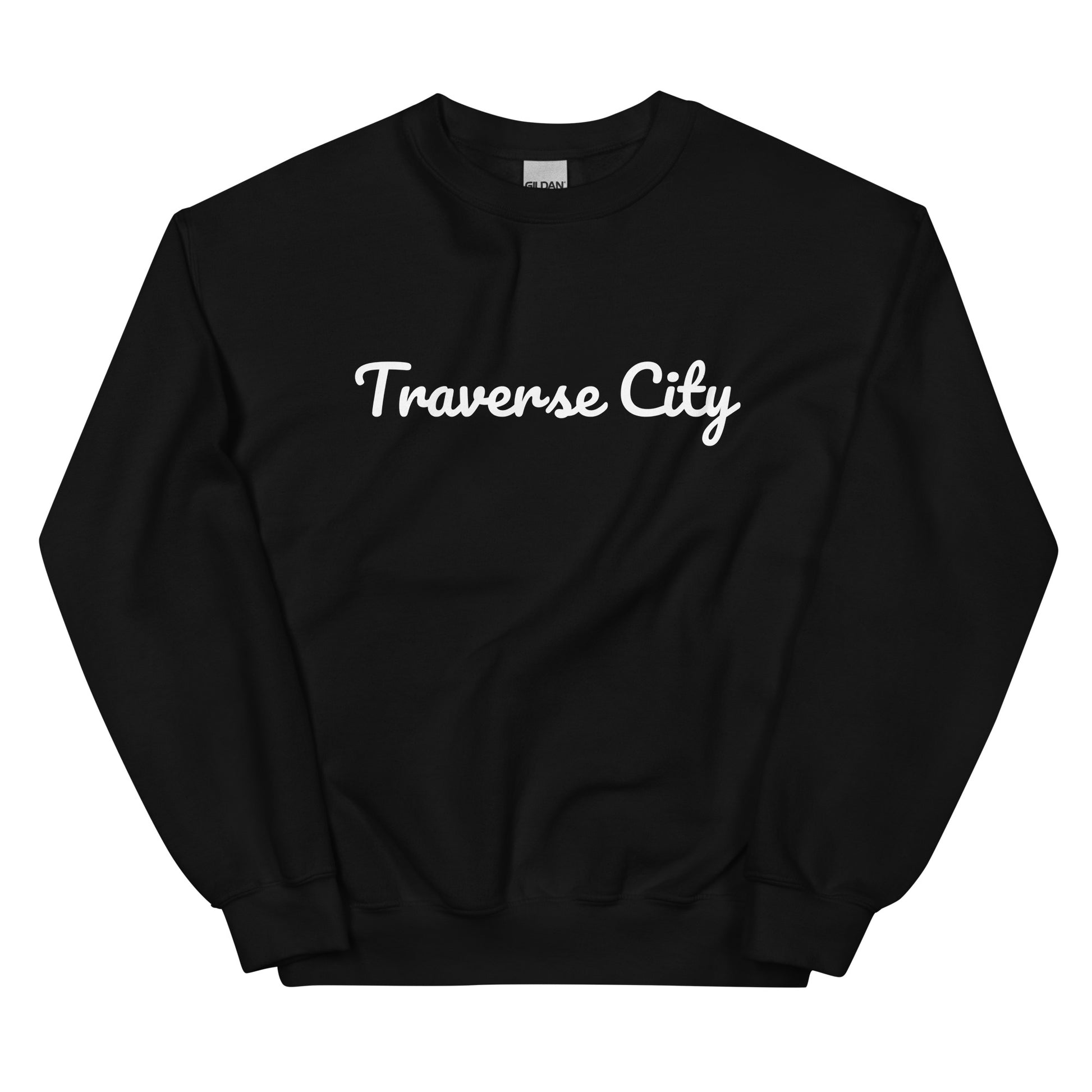 Traverse City, Michigan Solo Script Unisex Sweatshirt