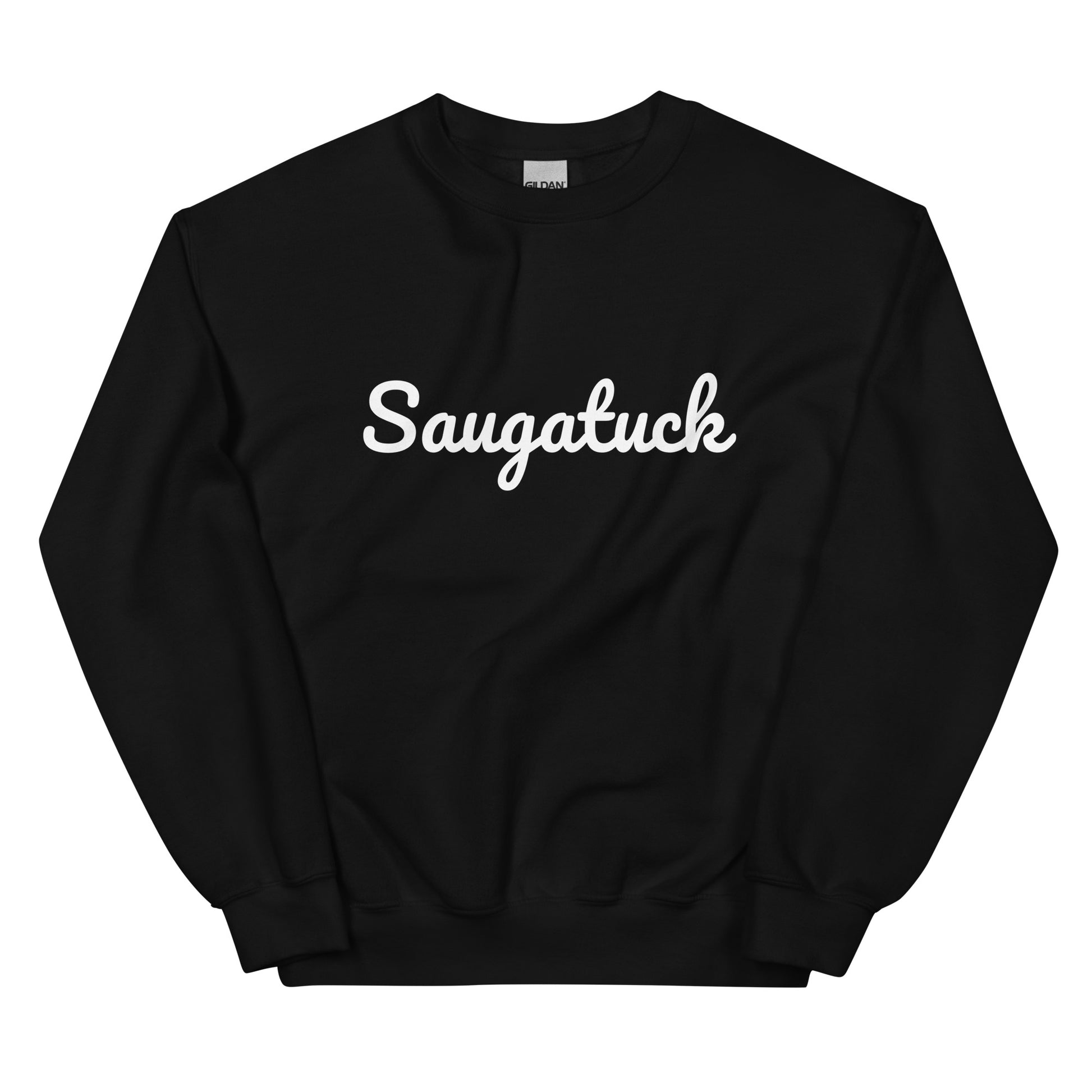 Saugatuck, Michigan Solo Script Unisex Sweatshirt
