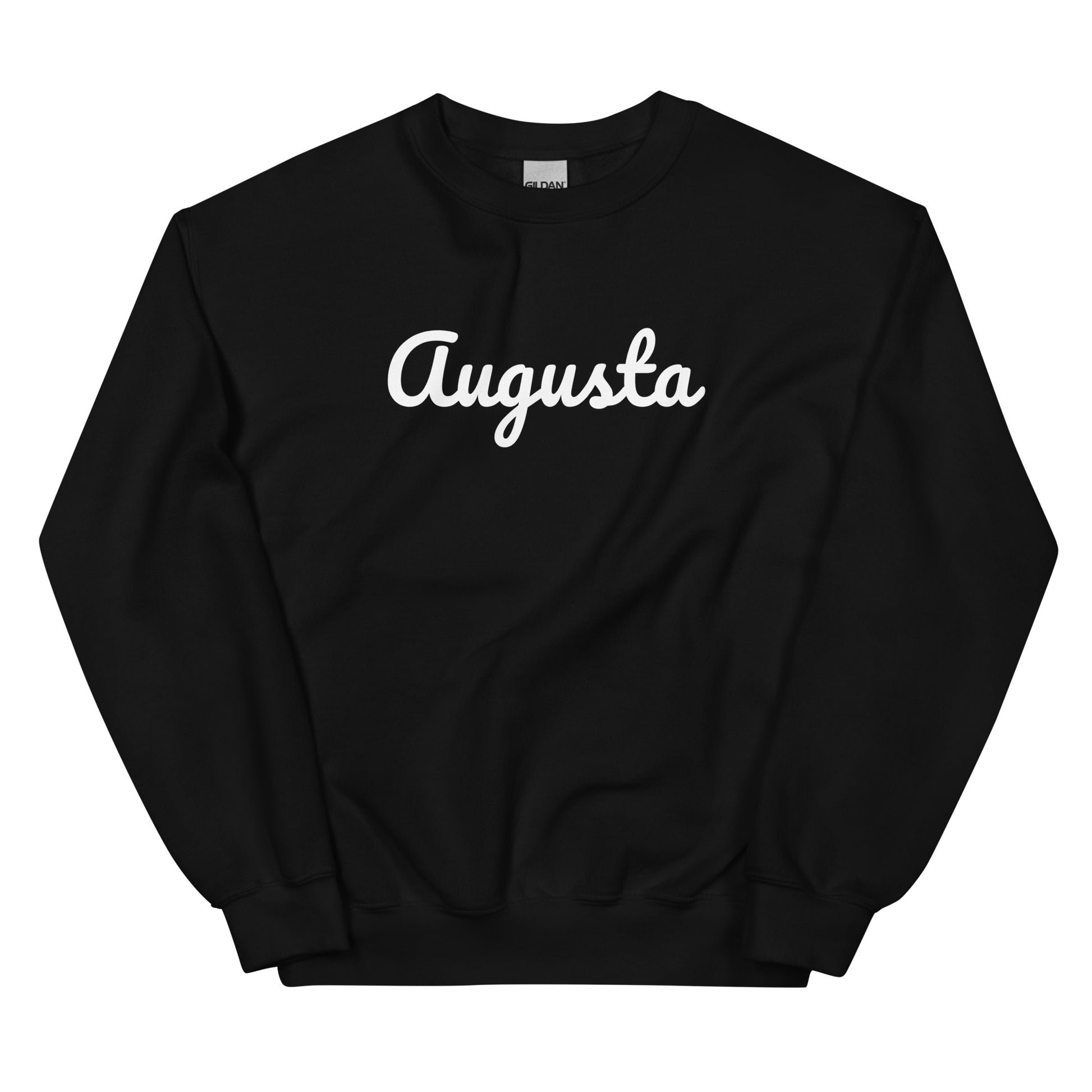 Augusta, Georgia Solo Script - White Logo - Unisex Sweatshirt