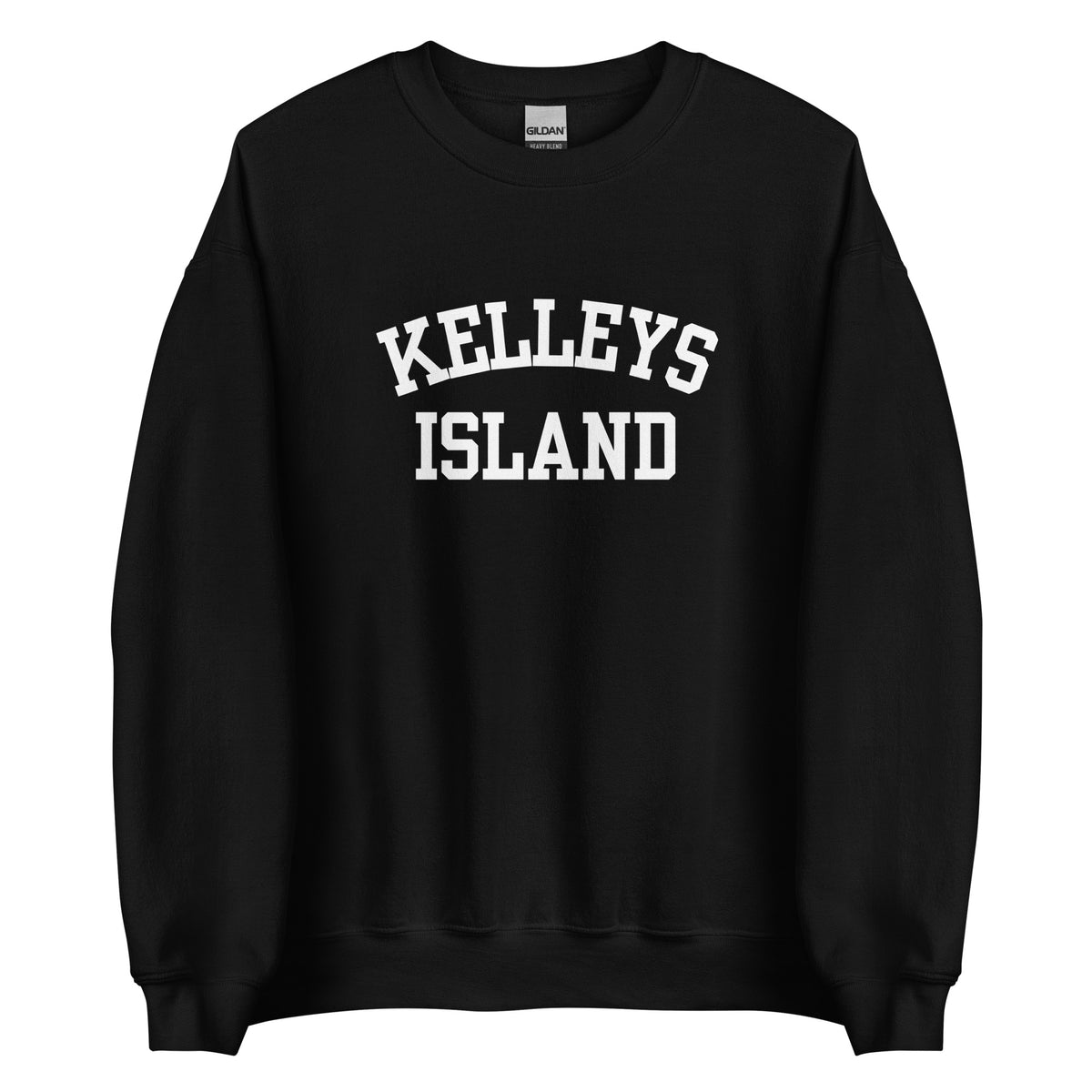 Kelleys Island Ohio Block Solo Crewneck Unisex Sweatshirt