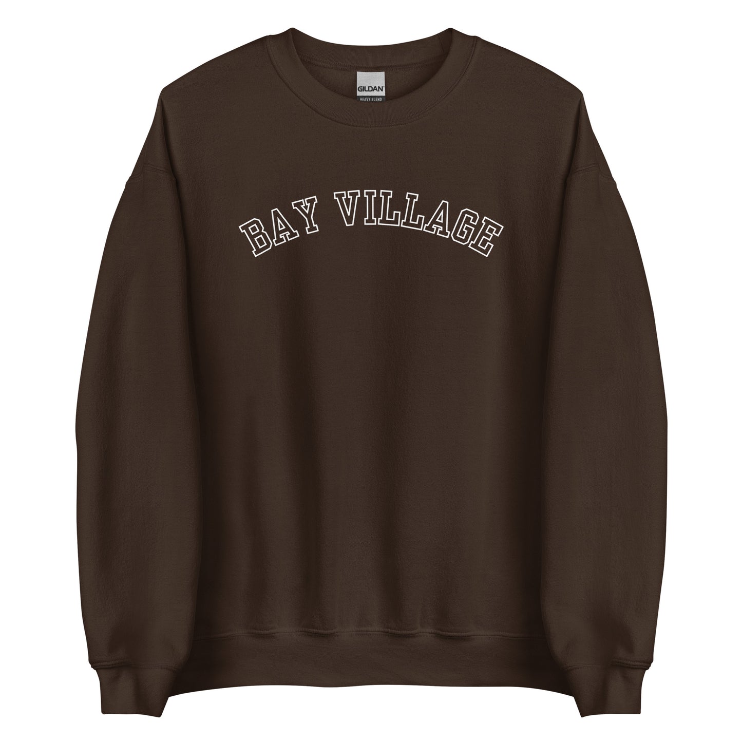 Bay Village, Ohio Block Outline Crewneck Sweatshirt