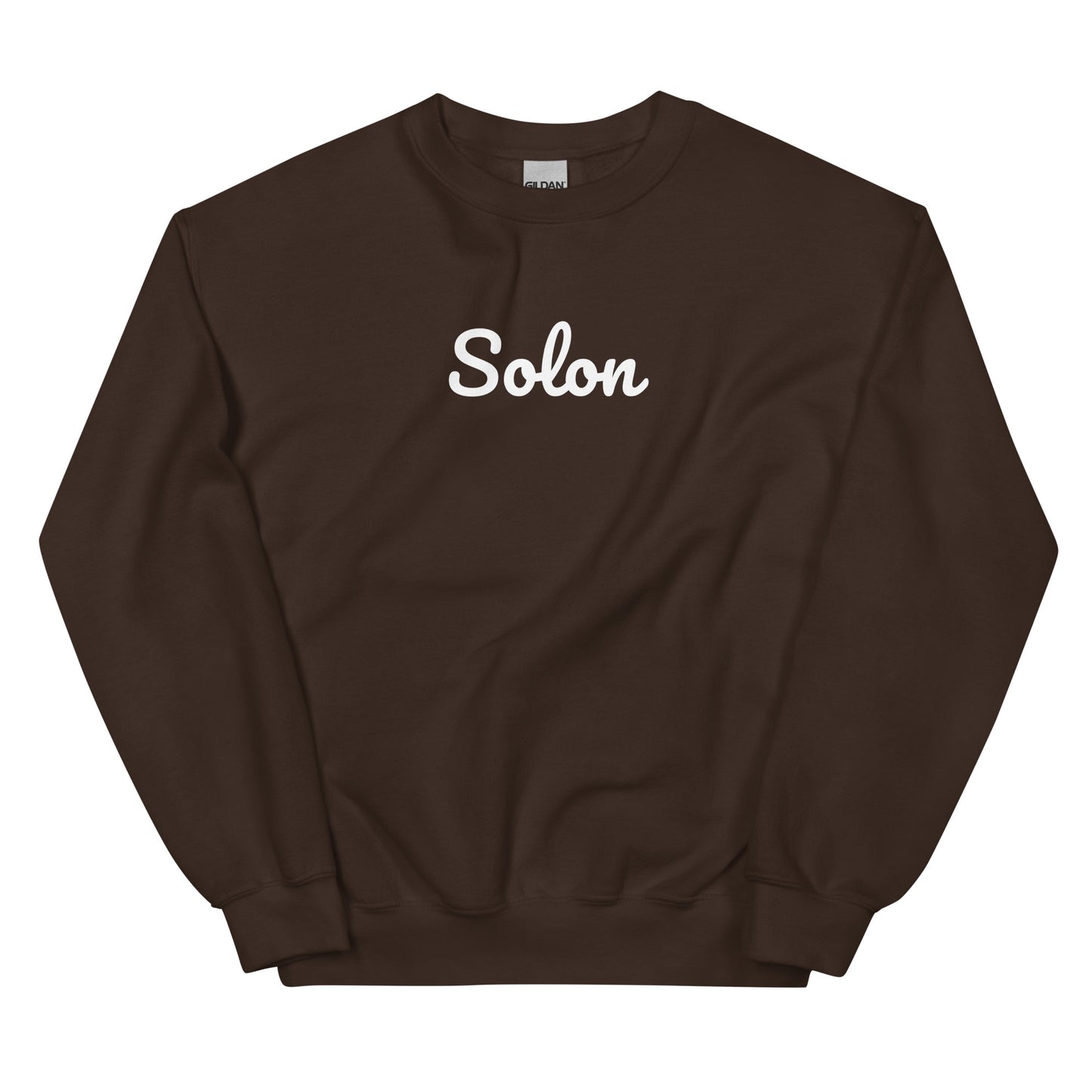 Solon Ohio Solo Script Crewneck Unisex Sweatshirt