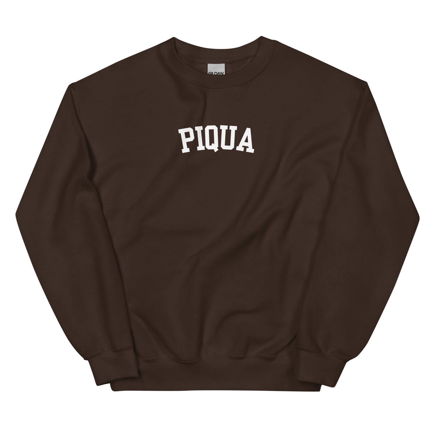 Piqua Ohio Block Solo Crewneck Unisex Sweatshirt