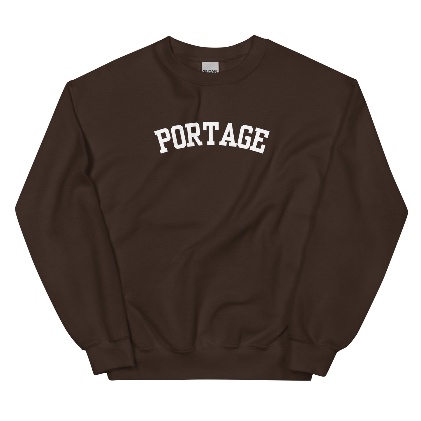Portage Michigan Block Solo Crewneck Unisex Sweatshirt