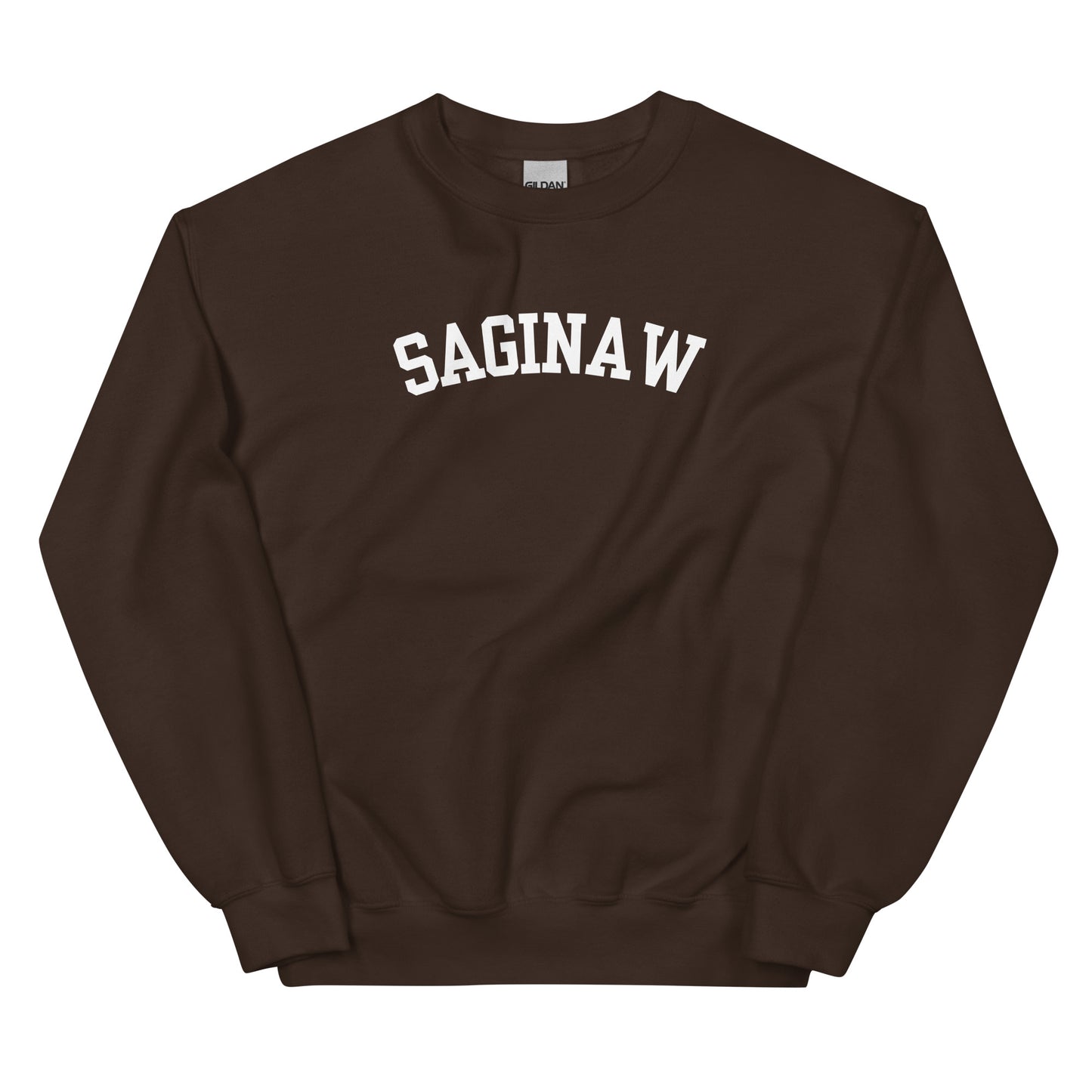 Saginaw Michigan Block Solo Crewneck Unisex Sweatshirt