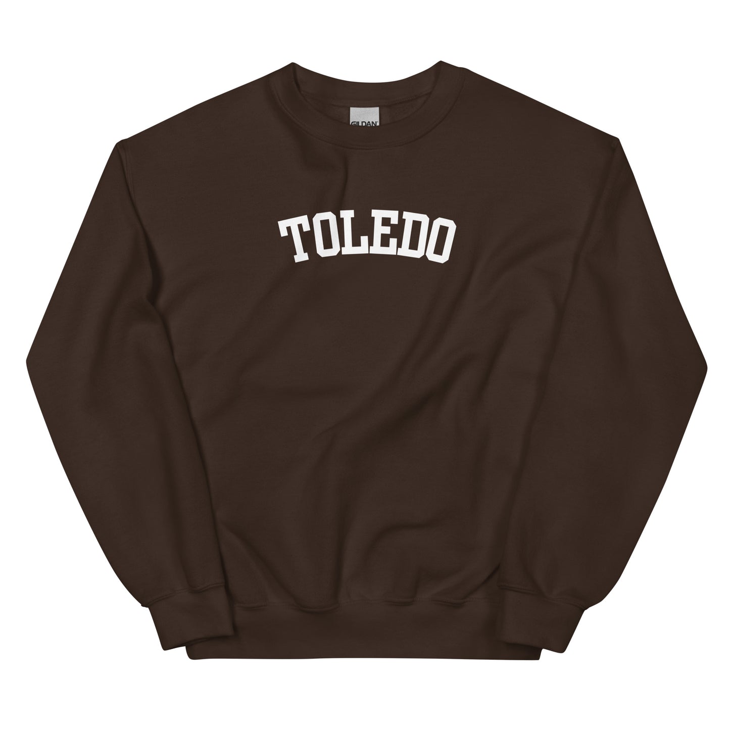 Toledo Ohio Block Solo Crewneck Unisex Sweatshirt