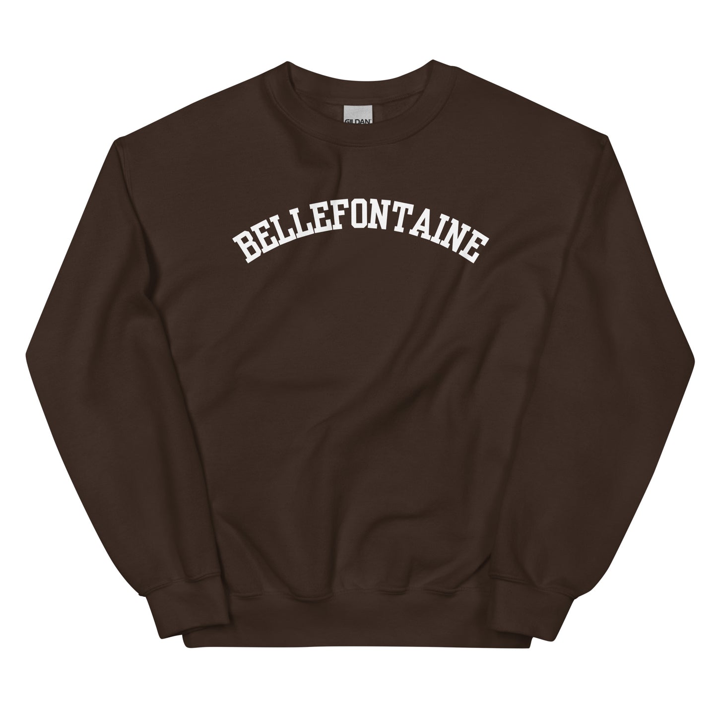 Bellefontaine Ohio Block Solo Crewneck Unisex Sweatshirt