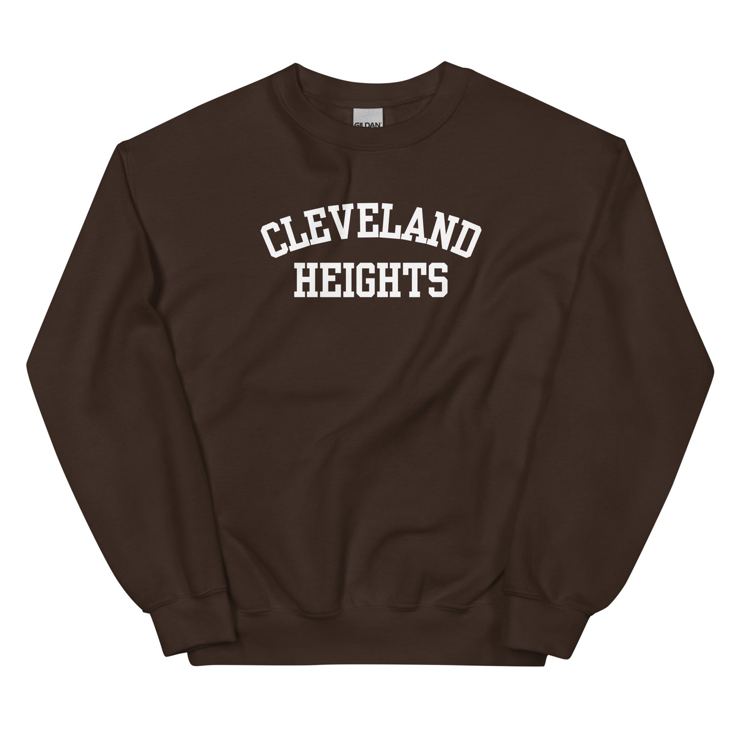 Cleveland Heights Ohio Block Solo Crewneck Unisex Sweatshirt
