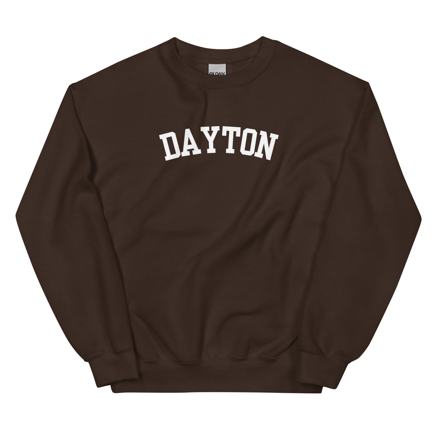 Dayton Ohio Block Solo Crewneck Unisex Sweatshirt