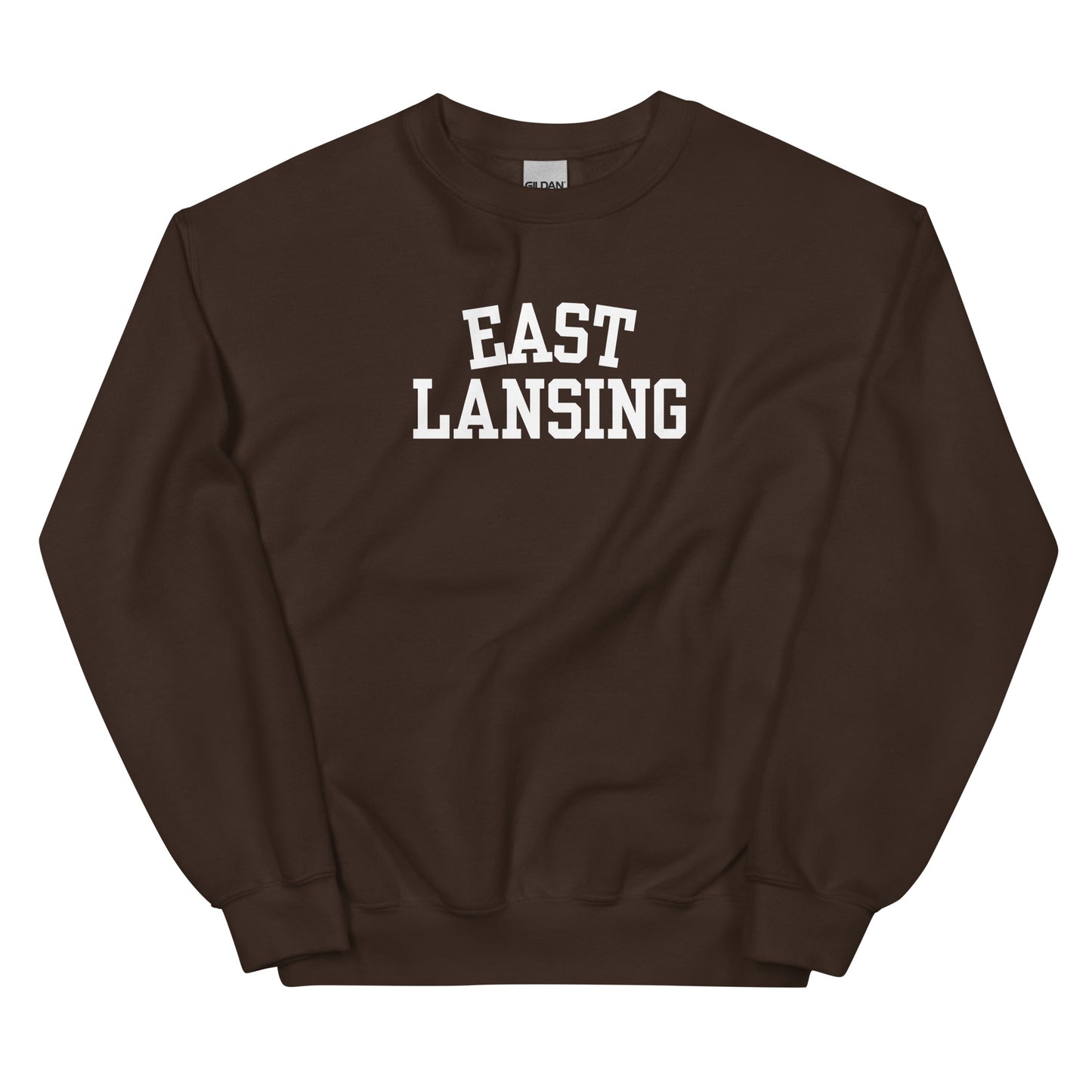 East Lansing Michigan Block Solo Crewneck Unisex Sweatshirt