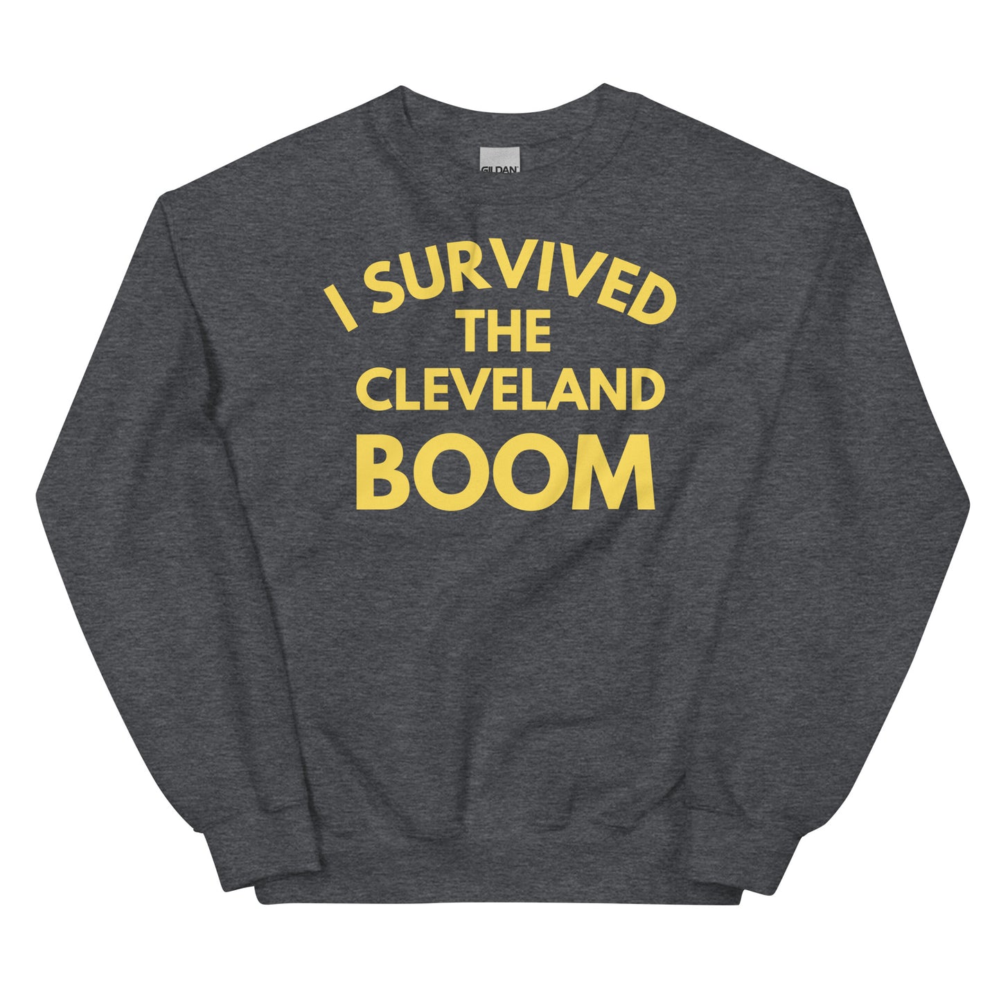 I survived the Cleveland Boom Unisex Sweatshirt