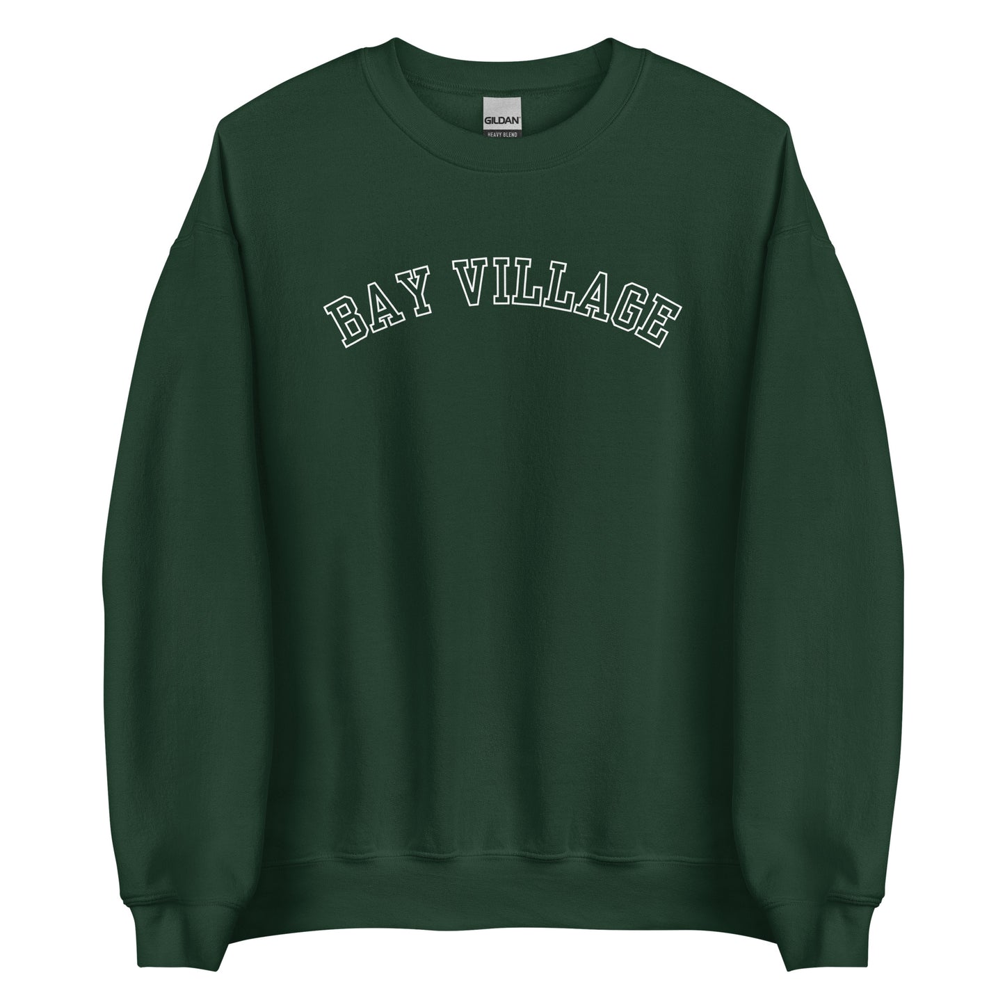 Bay Village, Ohio Block Outline Crewneck Sweatshirt