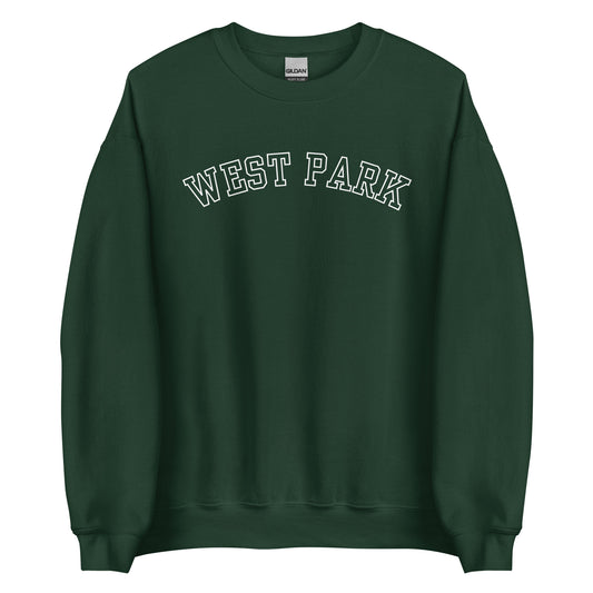 West Park Ohio Block Outline Crewneck Unisex Sweatshirt