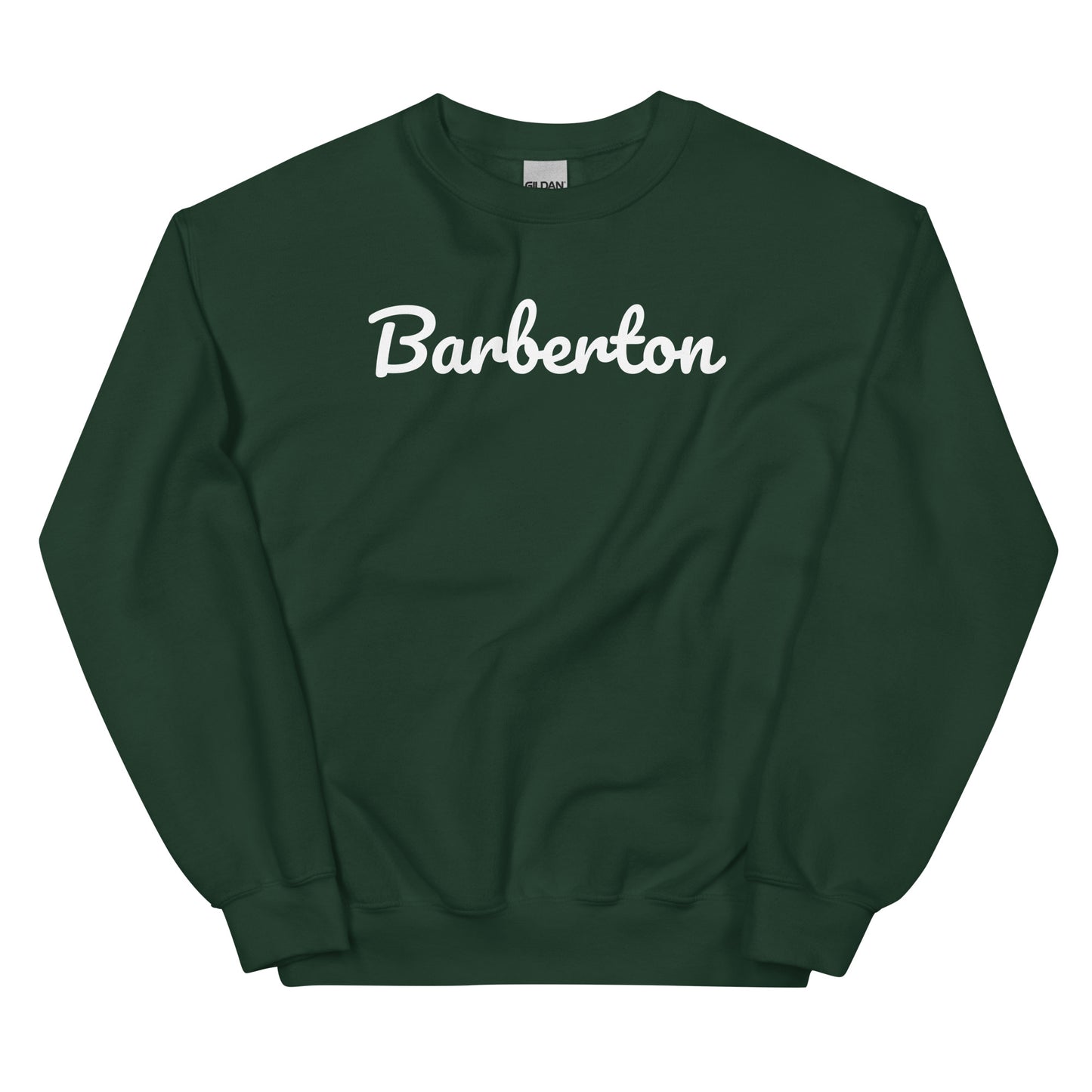 Barberton Ohio Solo Script Crewneck Unisex Sweatshirt