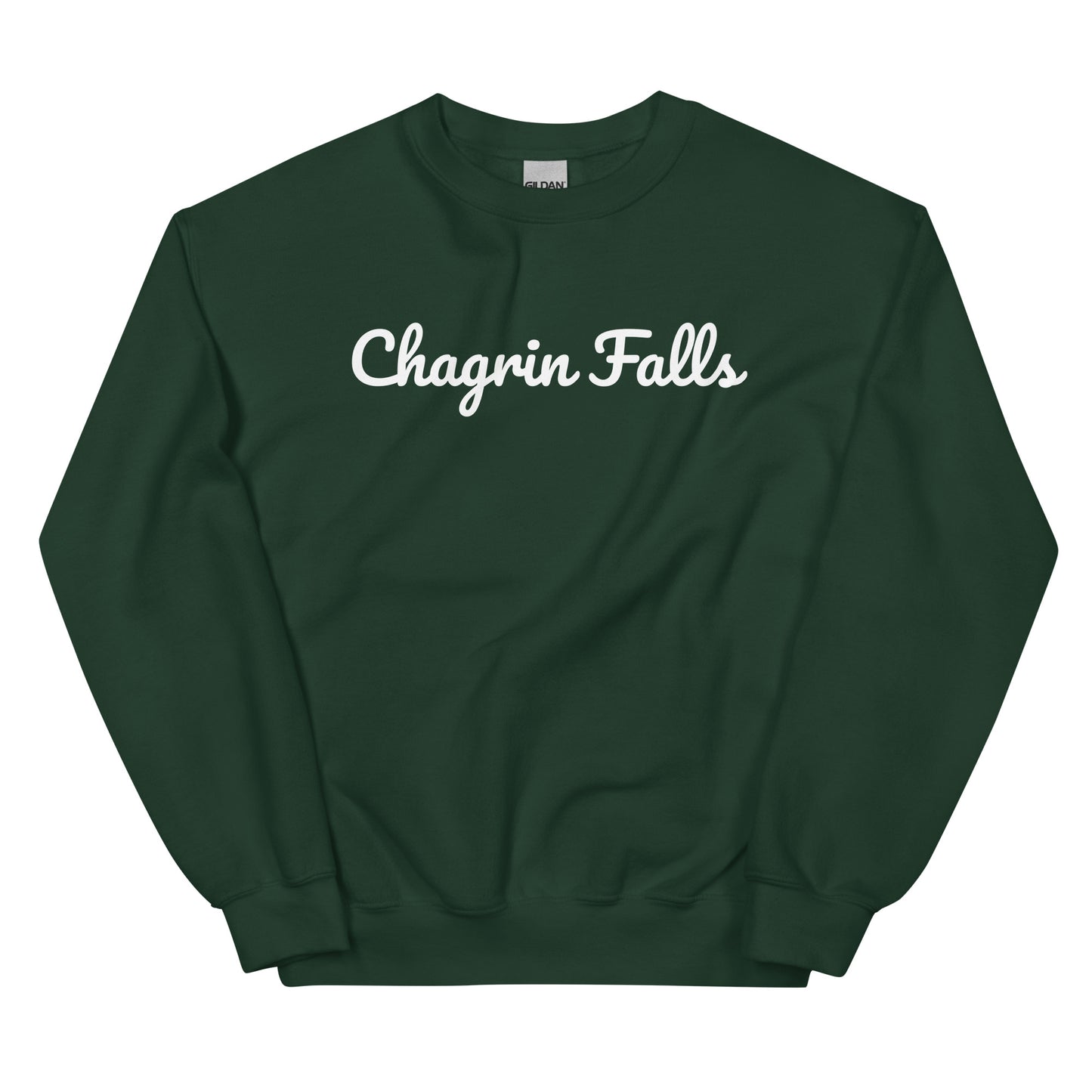 Chagrin Falls Ohio Solo Script Crewneck Unisex Sweatshirt