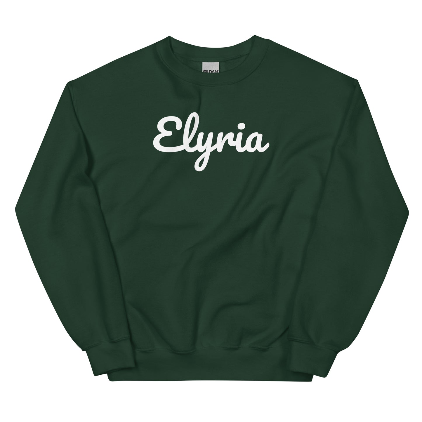 Elyria Ohio Solo Script Crewneck Unisex Sweatshirt