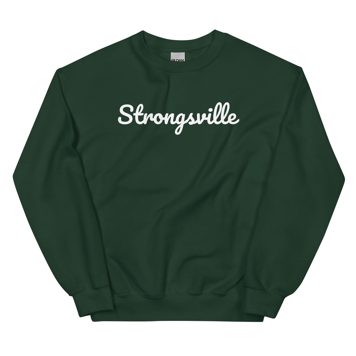 Strongsville Ohio Solo Script Crewneck Unisex Sweatshirt