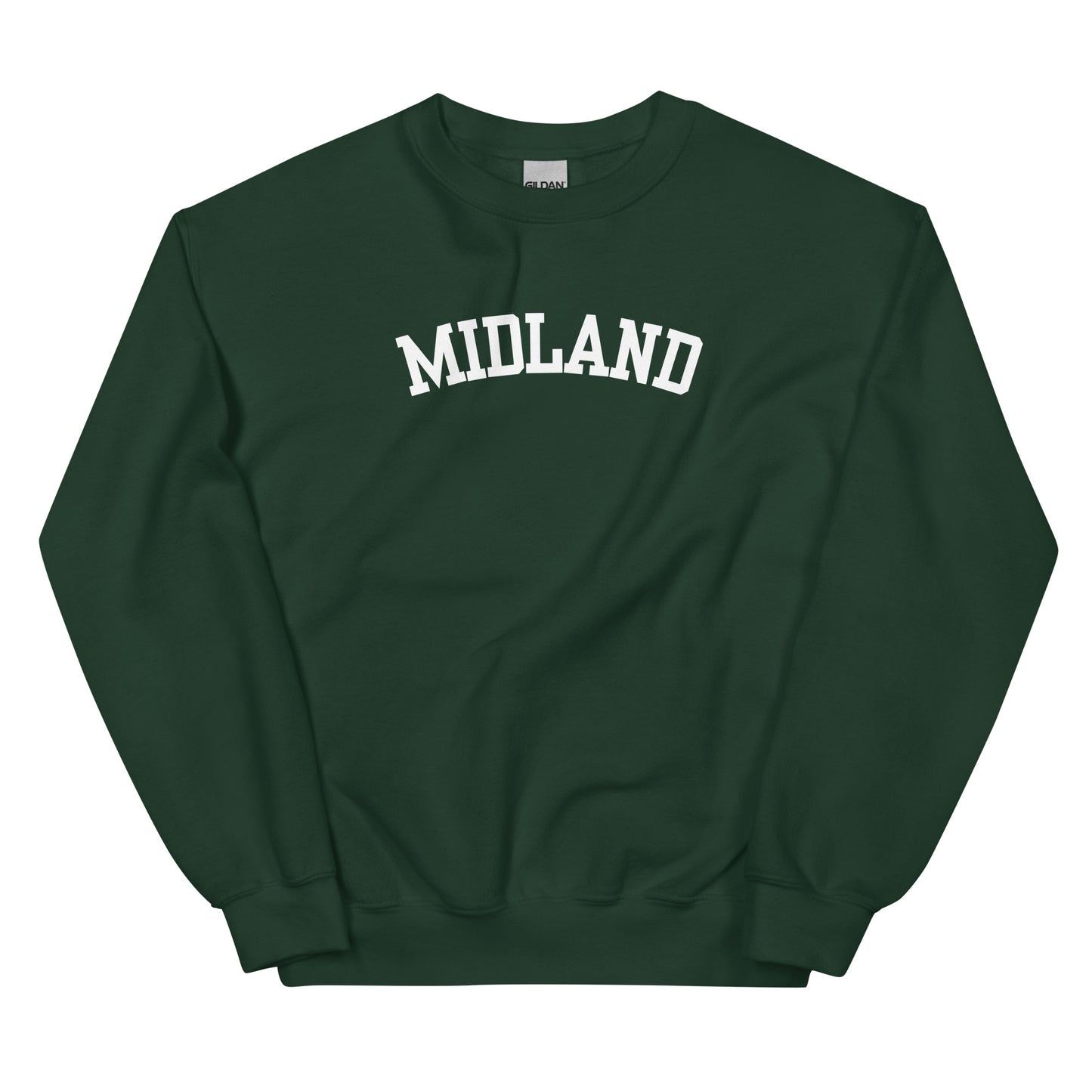 Midland Michigan Block Solo Crewneck Unisex Sweatshirt