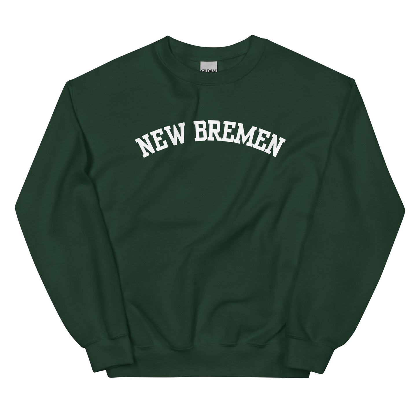 New Bremen Ohio Block Solo Crewneck Unisex Sweatshirt
