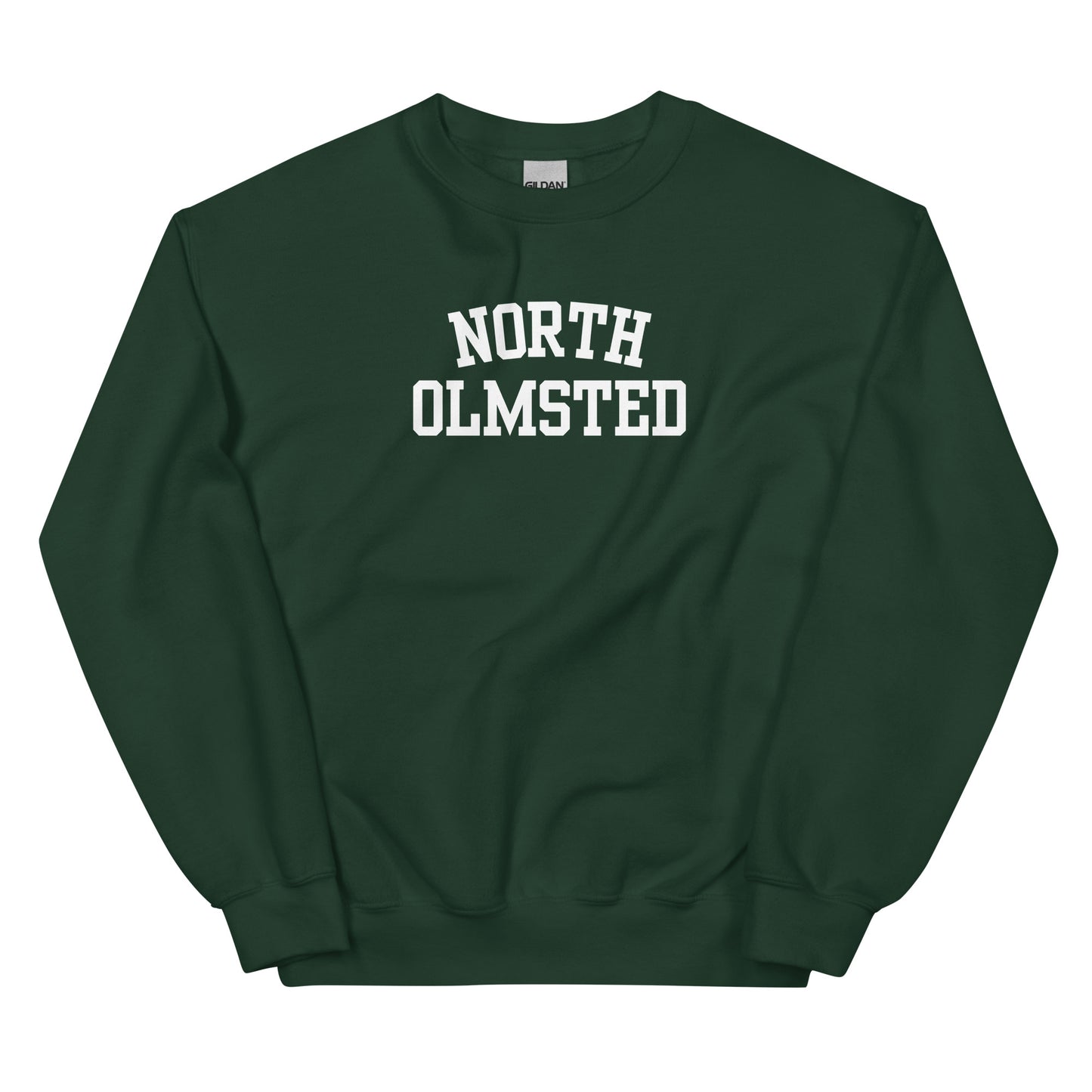 North Olmsted Ohio Block Solo Crewneck Unisex Sweatshirt